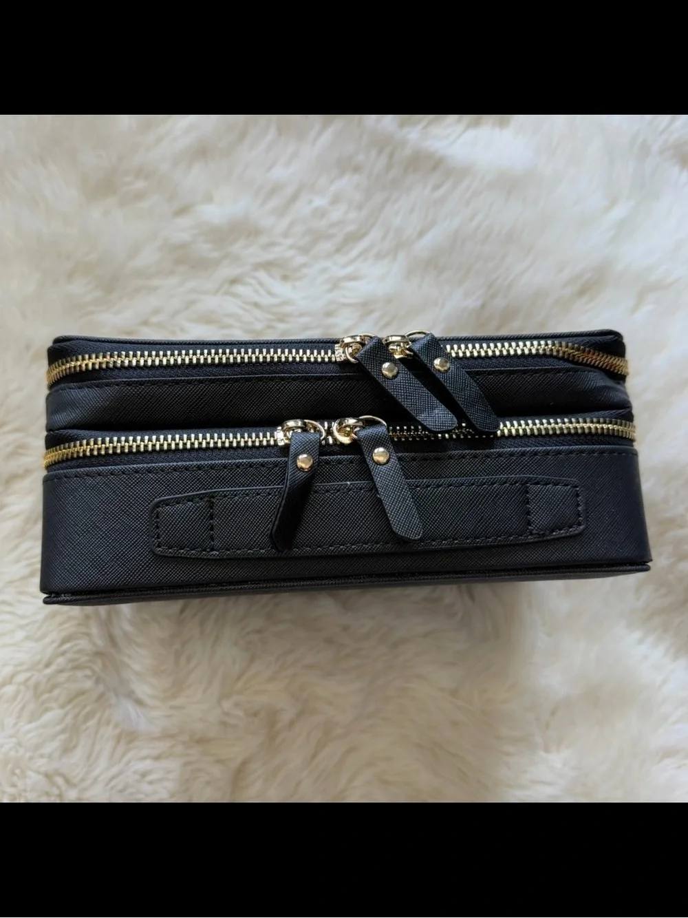 Double-Layer Zip Cosmetic Case (NIB)
